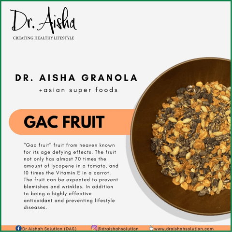 Dasto Granola Asian Superfoods GAC Fruits By Dr Aishah Solution (320g) - Ảnh 3