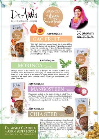 Dasto Granola Asian Superfoods Chia Seed By Dr Aishah Solution (320g) - Ảnh 4