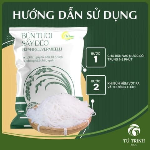 Bún tươi sấy dẻo Tú Trinh (300g) - Ảnh 4