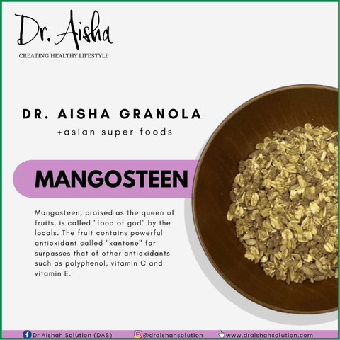 Dasto Granola Asian Superfoods Mangosteen By Dr Aishah Solution (320g) - Ảnh 3