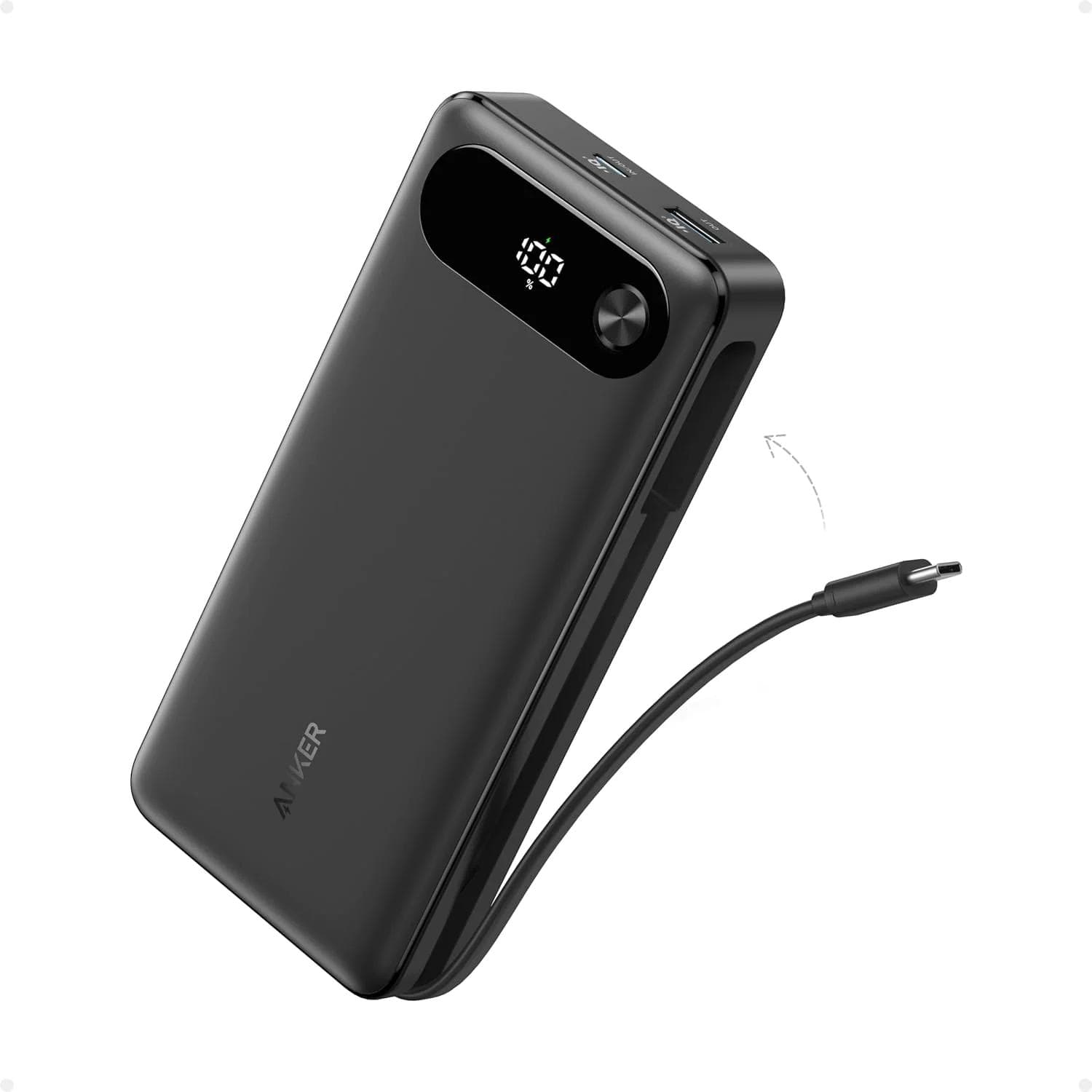 Anker A1383 – Pin dự phòng Anker dung lượng 20000mah, tích hợp sẵn cáp Type C, công suất 87W dành cho IP15 và Laptop