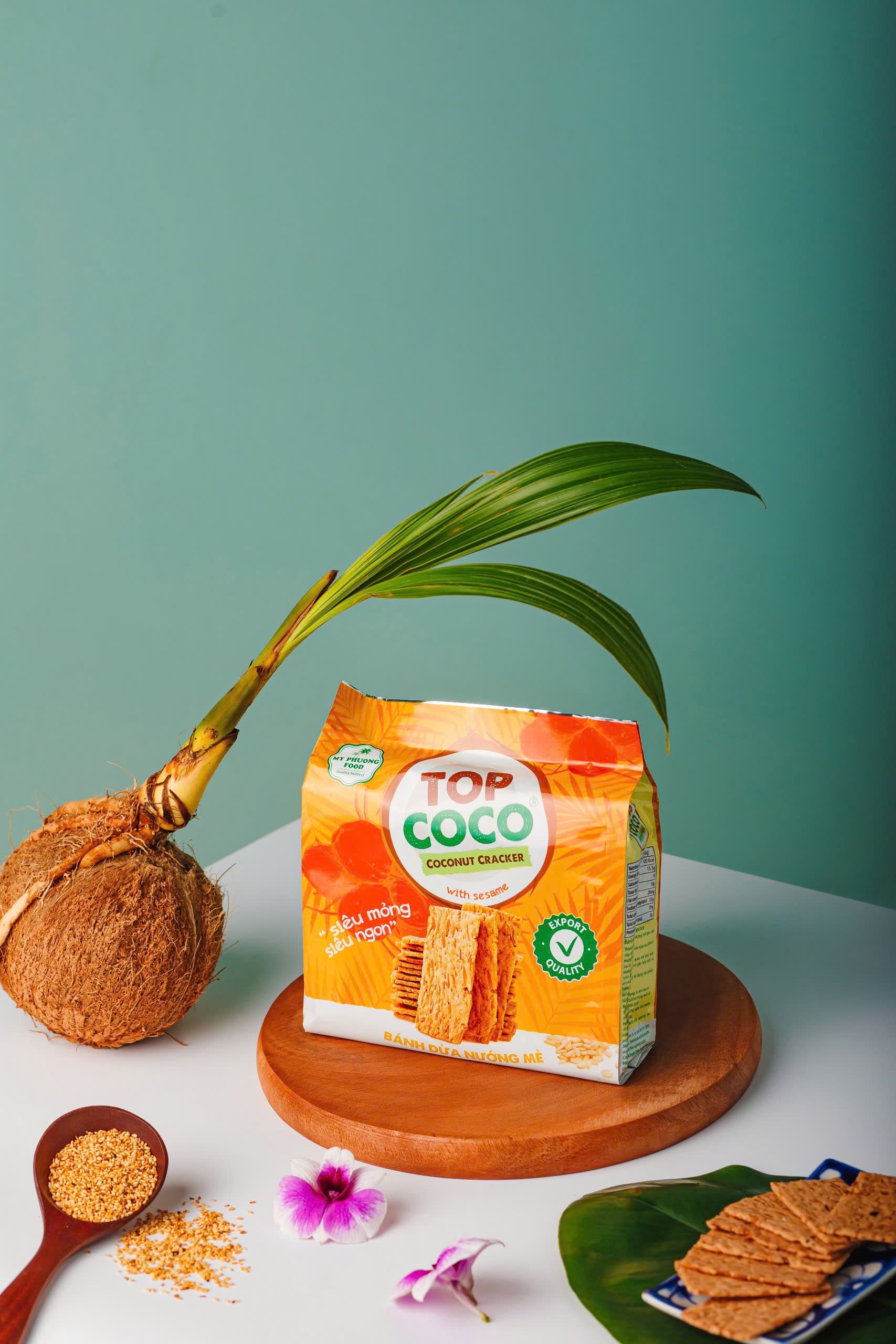 Bánh dừa nướng TOPCOCO – 150g (Vị Mè)